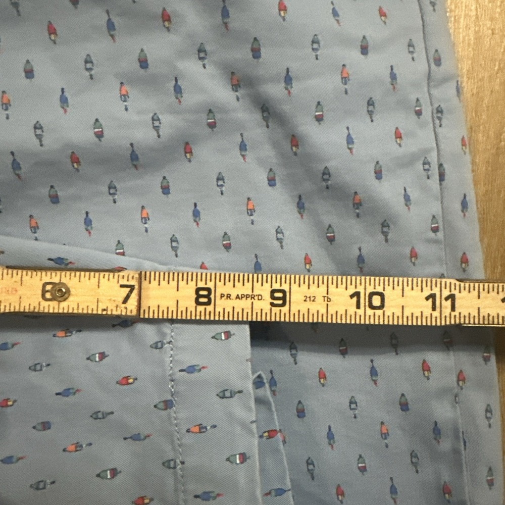 Vineyard Vines Men's Breaker Shorts Blue Print All Over Chino Beach Preppy 38 - Picture 9 of 10